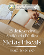 Notьcia: Audi�ncia P�blica Metas Fiscais 3� Quadrimestre 2025