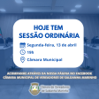 Notьcia: Hoje tem Sess�o Ordin�ria